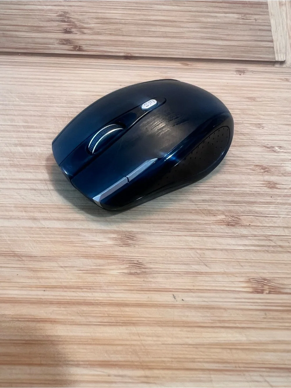 Wireless Black Optical Mouse with DPI Button